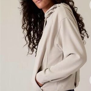 Athleta Seasoft Bubble Hem Hoodie EUC size M